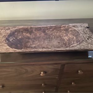 Wooden dough bowl